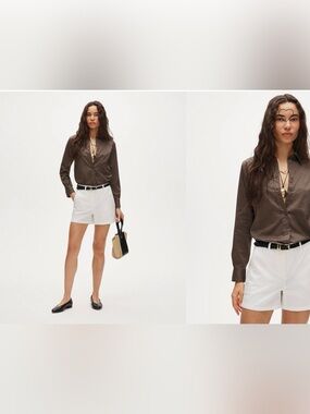 J. Crew Light Grey Cotton Chino Shorts